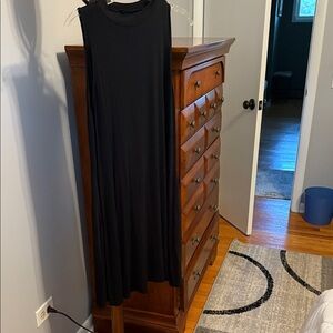 SHEIN Black Midi Dress